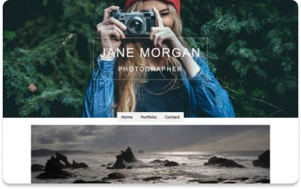 Photographer website template